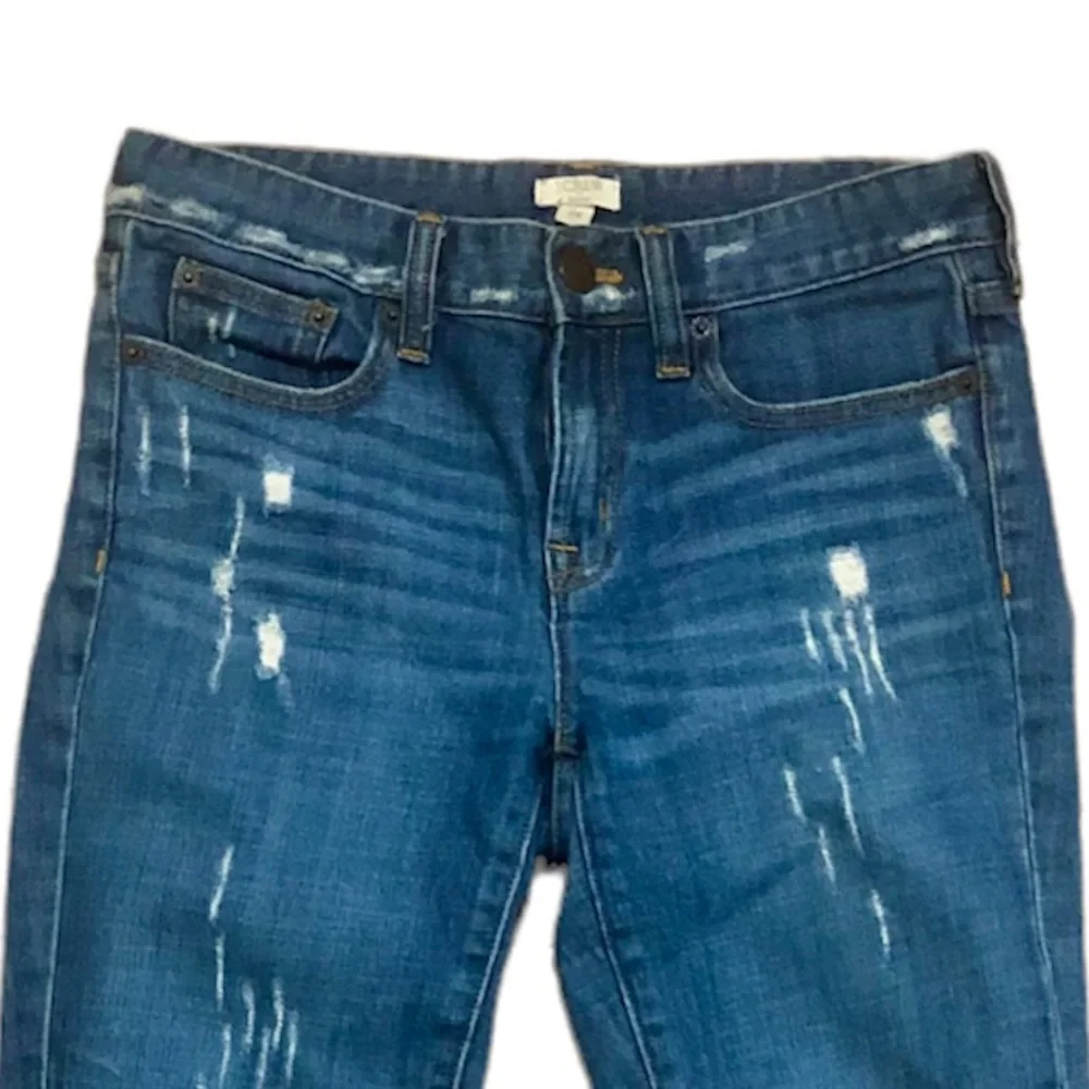 J. Crew Stretch Distressed Skinny Jeans, 24 - Picture 2 of 7